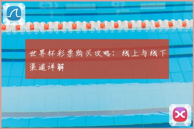 世界杯彩票购买攻略:线上与线下渠道详解